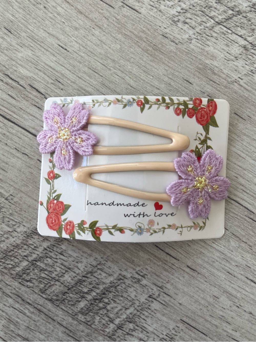 Handmade Lavender Flower Hair Clips Set of 2 | Cute Y2K Coquette Cottagecore